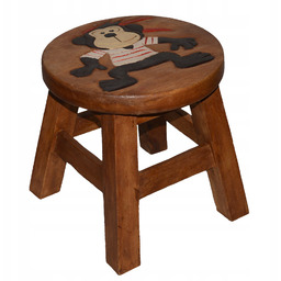 Drewniay Taboret stołek dla dziecka drewno akacjowe tekowe