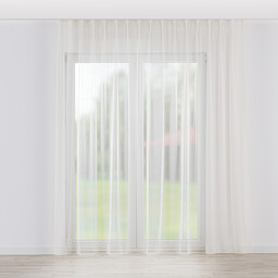 Firana na haczykach flex pojedynczych, złoty, Woale