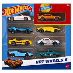 Hot Wheels Zestaw pojazdów HPV78 (8 sztuk) Wygraj