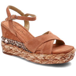 Alma En Pena Pomarańczowe Sandały Eleganckie Buty