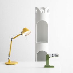 Lampa Stołowa Artemide, Tolomeo Micro, żółty, gabinet pracownia,