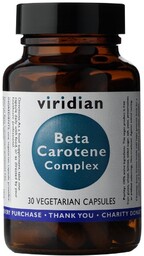 Viridian, Beta Karoten Kompleks, Suplement diety, 30 kapsułek