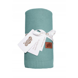 Kocyk niemowlęcy bambusowy 80x100 cm Mięta – miękki