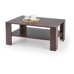 Stolik kawowy z półką ciemny orzech mat 110