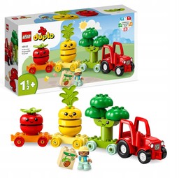 Lego Duplo Traktor z przyczepami owoce i warzywa