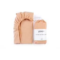 POOFI Prześcieradło Organic&Color 60x120 kolor: morela