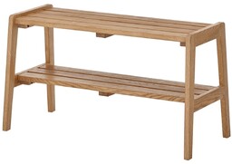 Ławka z półką dąb olejowany 80 cm Soline