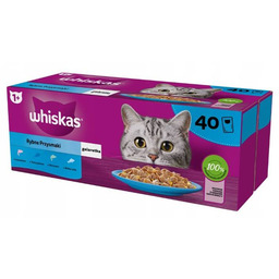 WHISKAS Adult saszetka 40 x 85 g Smaki
