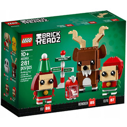 Lego BrickHeadz 40353 Renifer, elf i elfka
