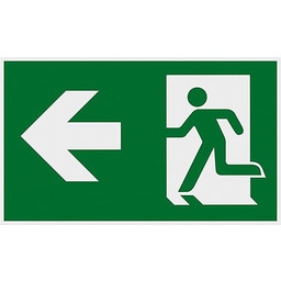 Metafranc Tabliczka informacyjna Symbol: drzwi ewakuacyjne z lewej