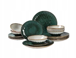 Serwis Obiadowy Ceramiczny 18 Elementów Dla 6 Osób