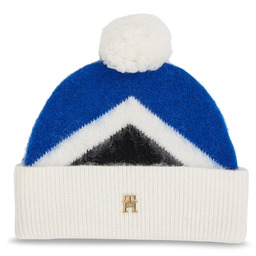 Czapka Tommy Hilfiger Th Evening Pompom Beanie Argyle