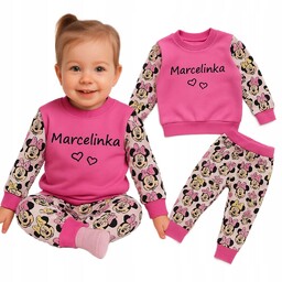 Myszka Miki Dres Komplet Dla Dziewczynki Spodnie Bluza