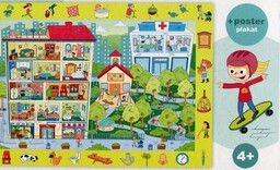 Trefl, puzzle, obserwacyjne, Miasteczko, 70 el.