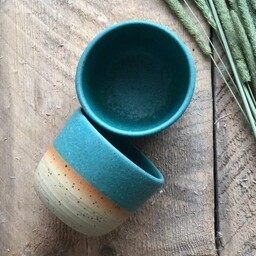 Ceramiczny kubek POTPOTSTUDIO - Lazur 200 ml