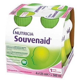 Sovenaid Napój o smaku truskawkowym, 4 x 125