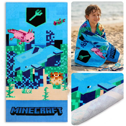 Minecraft SZYBKOSCHNĄCY ręcznik plażowy, kąpielowy DLA GRACZA, 100%