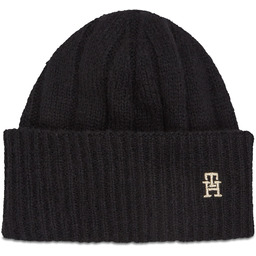 Czapka Tommy Hilfiger Th Timeless Beanie AW0AW15307 Czarny
