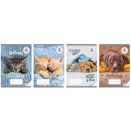 Zeszyt A5/16K kolor 3-linie The sweet pets (20szt)