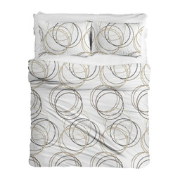 Matex Pościel flanelowa 160x200 F-80A Koła biała bordowa