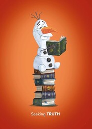 Frozen Olaf Reading - Wymiary: 50 x 70