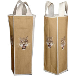 Bonamaison Bawełniana torba na wino z nadrukiem cyfrowym,