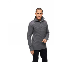 Sweter Wojskowy BRANDIT Alpin Pullover - Antracyt L