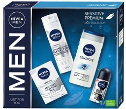 Zestaw NIVEA MEN Sensitive Premium Żel pod prysznic,