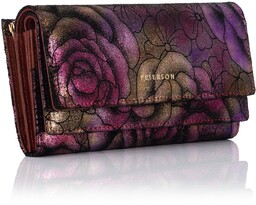 Duży portfel damski organizer w kwiaty PETERSON 421028