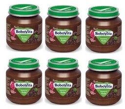 ZESTAW 6 x BoboVita Przecier suszona śliwka, 125g