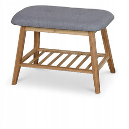 ST14 Stojak na Buty Siedzisko Bambus Naturalny Styl