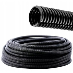 Peszel Rura Karbowana Osłonowa Samochodowa Rozcięta Czarna 10-7