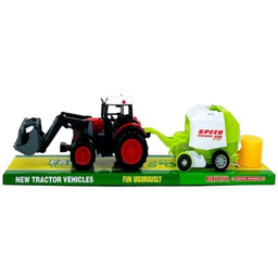 Traktor zabawkowy z turem i belownicą Macyszyn Toys