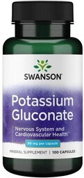Swanson - Potas (Glukonian), 99mg, Suplement diety, 100