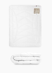 Kołdra wełniana 200x220 biała całoroczna 1590 g Kaszmir