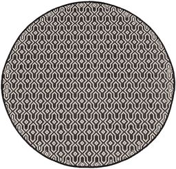 Dywan Lineo black/wool 120cm, 120 cm