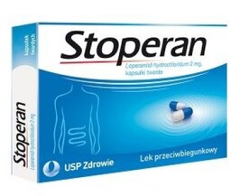 Stoperan 2mg - Lek na biegunkę,18 kapsułek