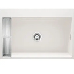 Deante Magnetic ZRM_A10B Granitowy Alabaster Zlewozmywak prostokątny