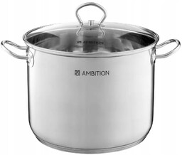 Ambition Acero Garnek Wysoki Z Pokrywką 24 CM