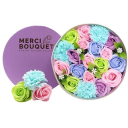 AWGifts, Okrągły Mydlany Flower Box