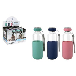 DKD Home Decor Bewinner szklana butelka wody Pokrywa