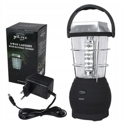 Lampa Turystyczna Mil-Tec 37 Led 100lm Akumulator Solarna