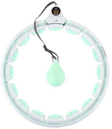 HHW06 GREEN HULA HOP Z WYPUSTKAMI I OBCIĄŻNIKIEM
