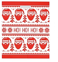 Reklamówka DKT 40x45cm Mikołaj HO HO HO LD