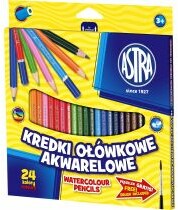 Kredki akwarelowe 24 kolory ASTRA /312110005/