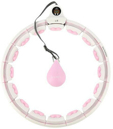 HHW06 PINK HULA HOP Z WYPUSTKAMI I OBCIĄŻNIKIEM