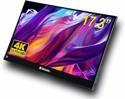 Verbatim Przenośny ekran dotykowy 4K, mobilny ekran 17,3",
