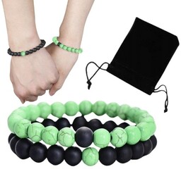 Bransoletka Kamienna Dla Par Zestaw Na Walentynki Dzień