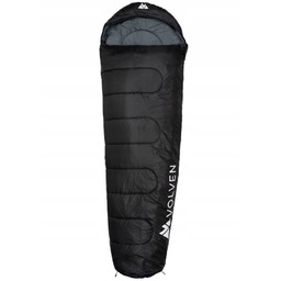 Letni śpiwór turystyczny Traveller zamek prawy czarny Volven