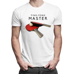 Ping-pong master - męska koszulka z nadrukiem